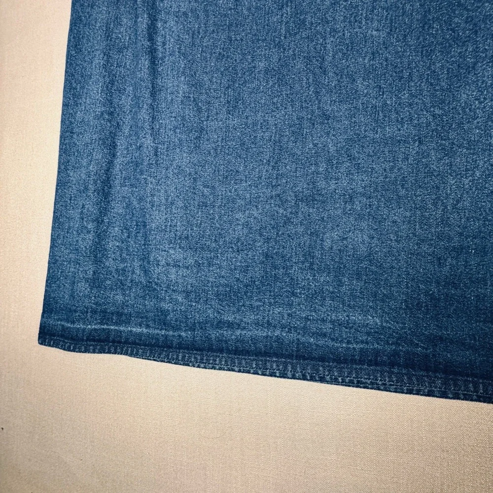 Vtg New 1996 Denim Wrap Skirt Womens 12 Blue Backroad Blues Boho Western Prairie